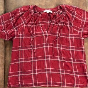 Loft puffy sleeve blouse